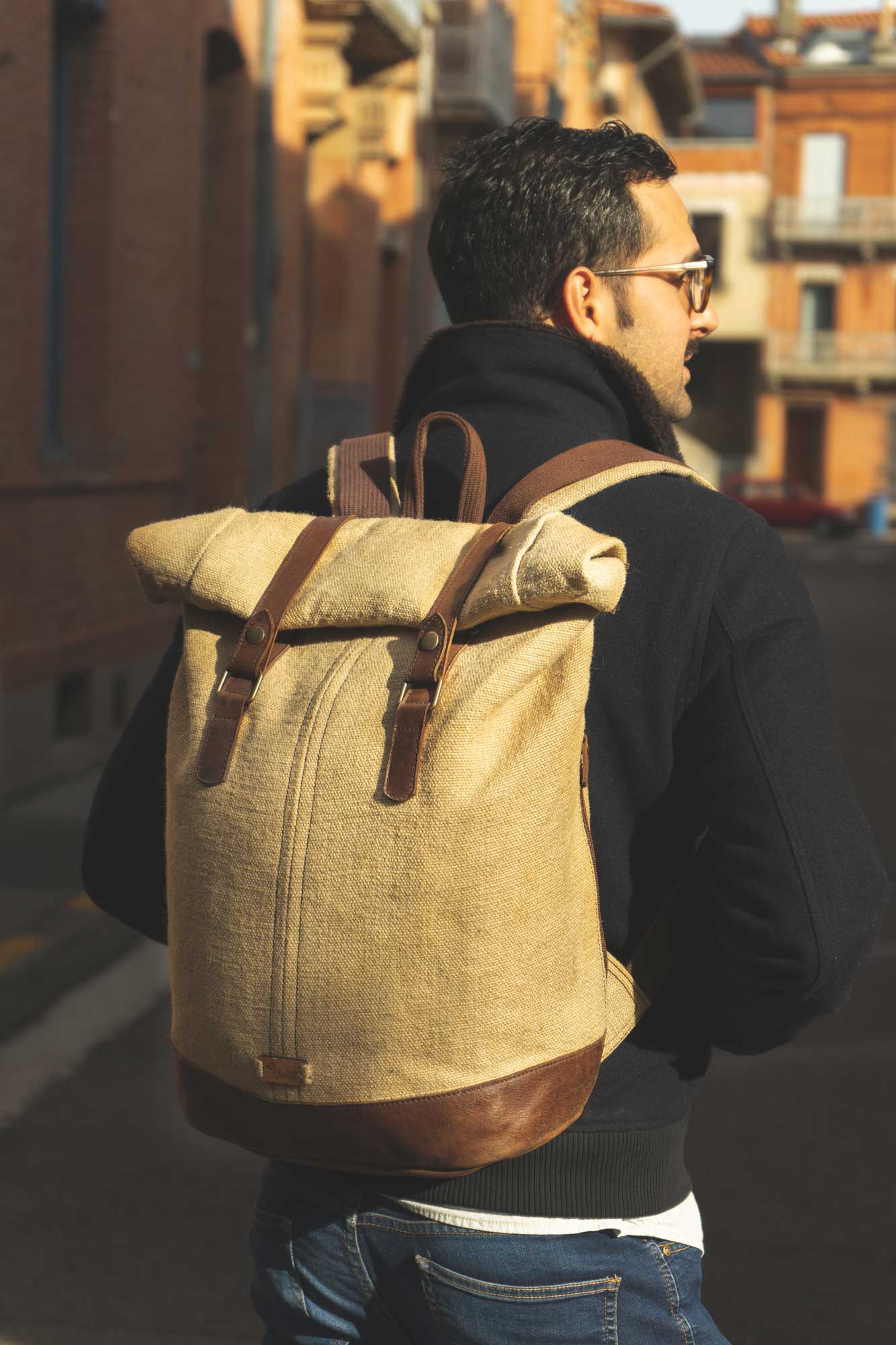 sac a dos roll top femme