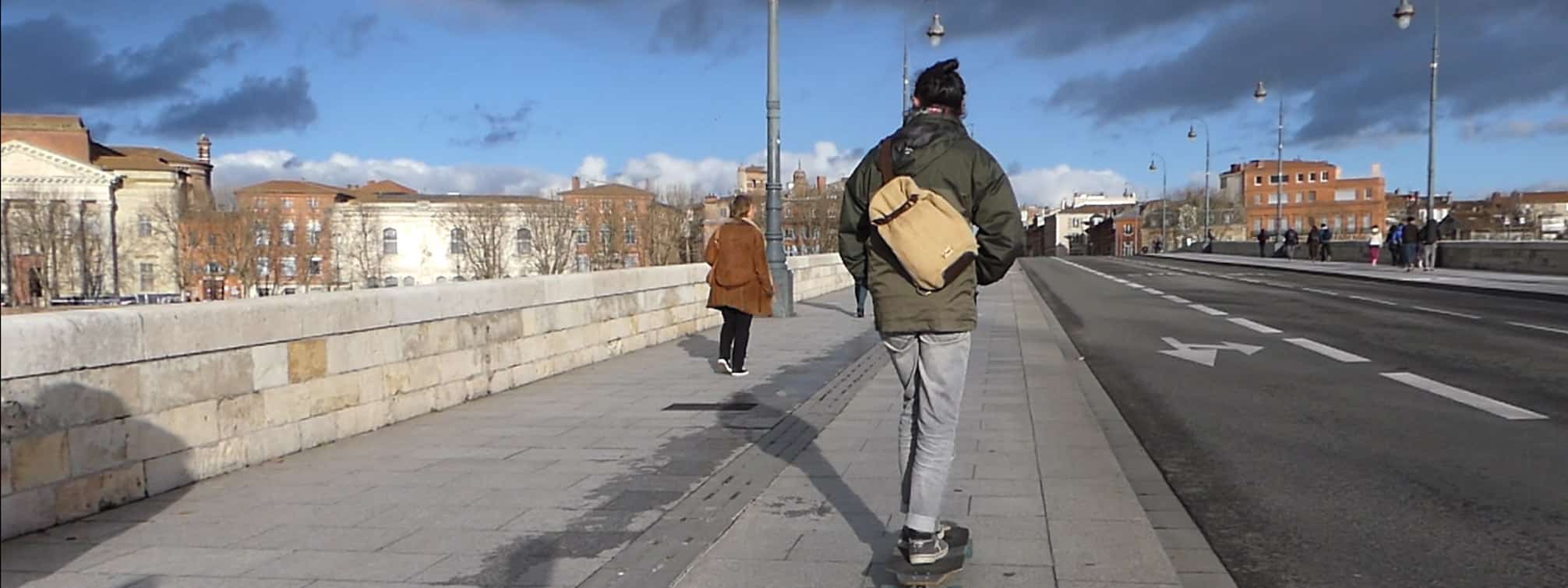 Balish - Le sac à dos bandoulière baluchon en skate 8 tiers