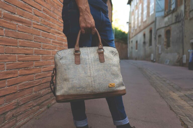 sacoche en toile homme