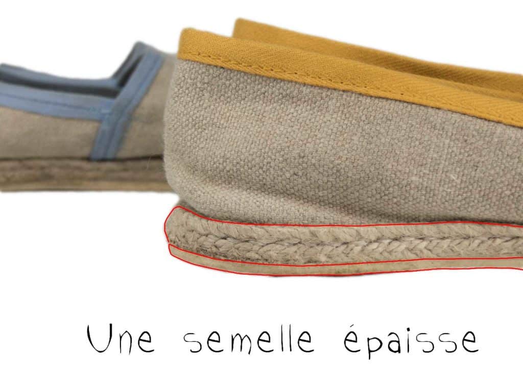 Espadrilles fabriquées en France (made in France)