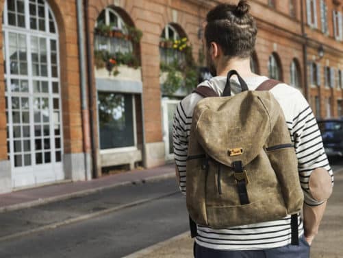 Sac à dos en lin huilé Toulouse