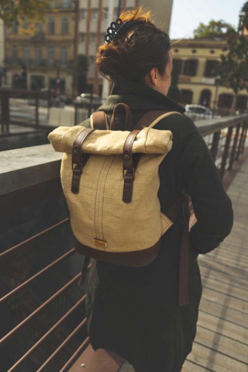 Sac à dos roll top écologique