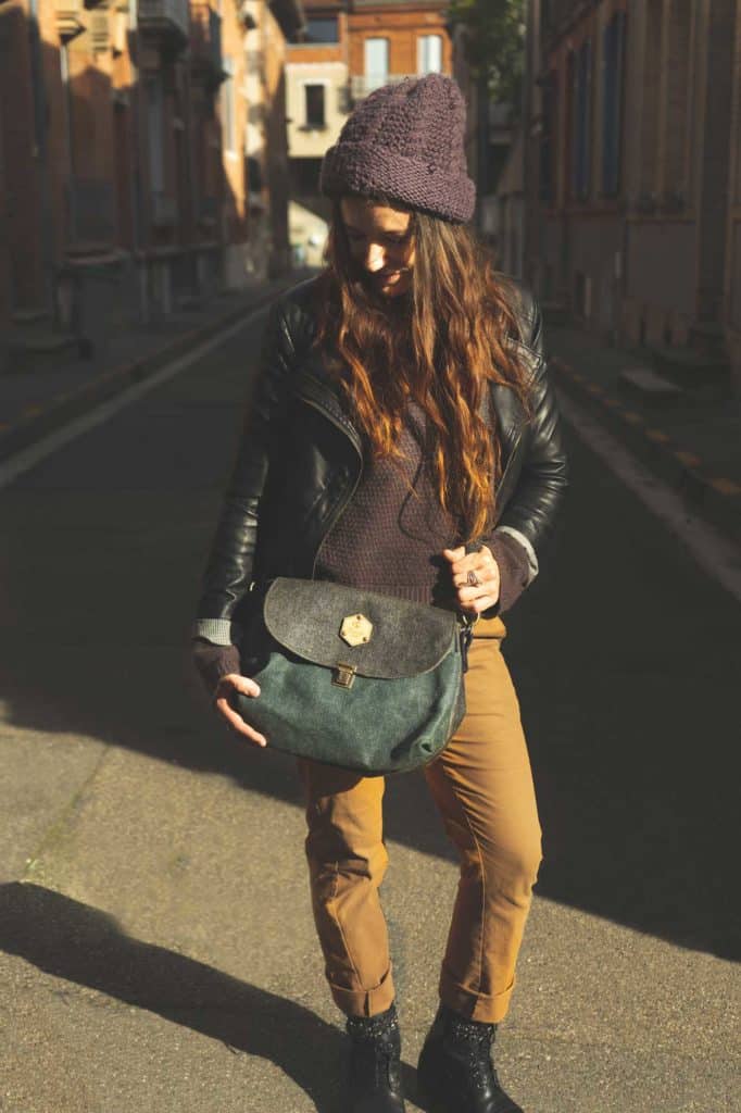 sac à main bandoulière made in france en lin