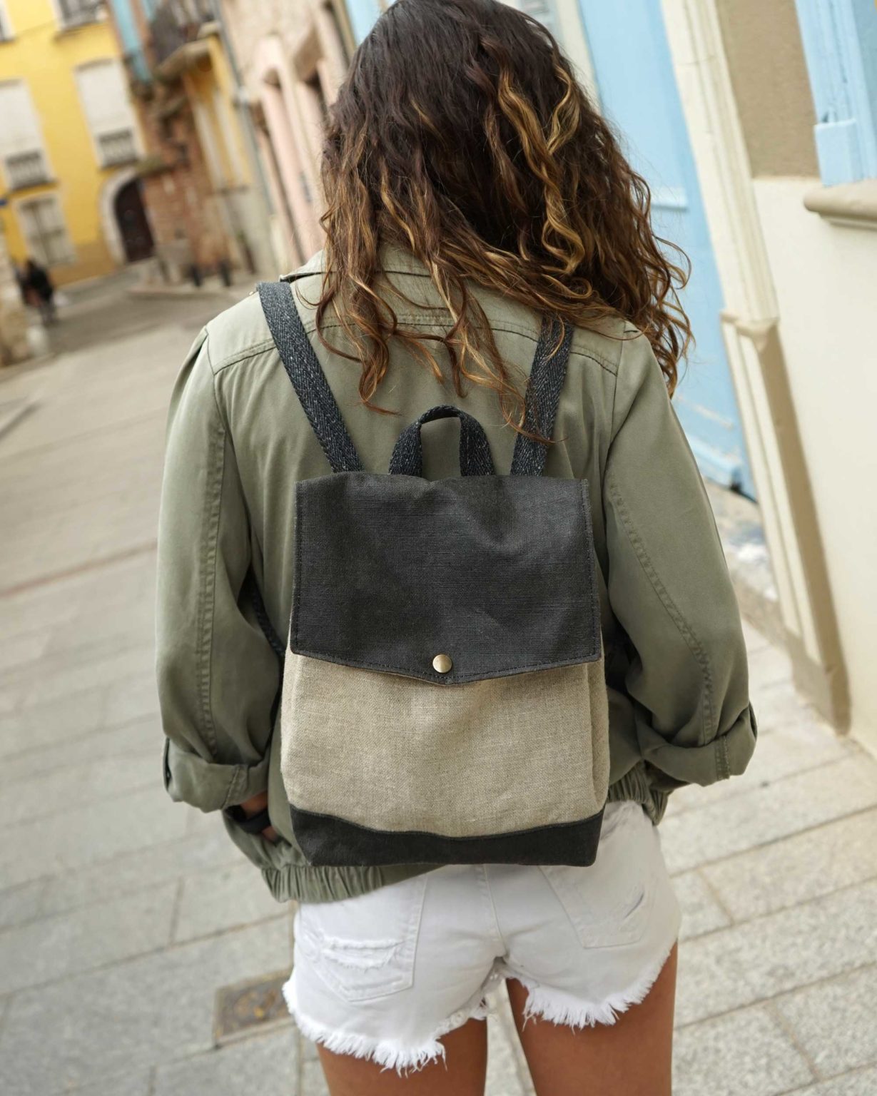 Petit Sac Dos En Lin Fran ais Made In France Bhallot